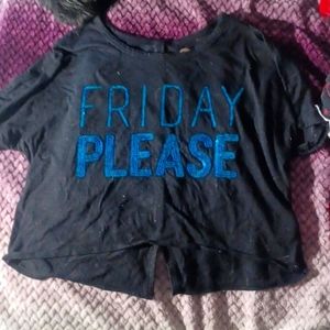 cropped short-sleeved shirt